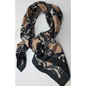 Women's Snakeskin Print Scarf Shawl Winter Scarves Kerchief Hairbands Head Wrap